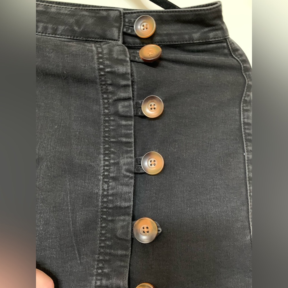 Free People Black Denim Skirt 🌴 - Picture 6 of 10